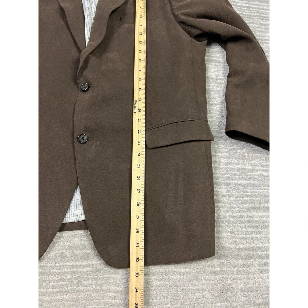 Lauren Ralph Lauren Blazer Womens 44R Brown Polyester 2 Button Front‎